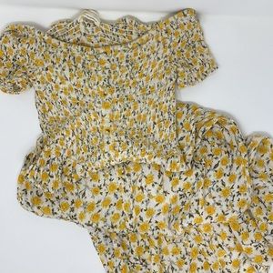 UO Yellow Flower Maxi Dress